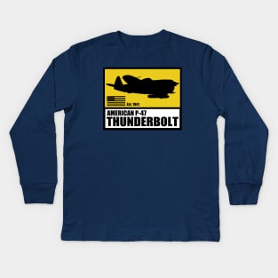 P-47 Thunderbolt Kids Long Sleeve T-Shirt